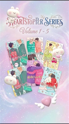 💛 Heartstopper Series – Volumes 1–5 Collection by Alice Oseman | Paperback Experience the heartwarming and internationally bestselling **Heartstopper Series** by **Alice Oseman**. This complete **5-book paperback collection** follows the unforgettable journey of Nick and Charlie as they navigate friendship, first love, self-discovery, and growing up. Filled with charming illustrations, relatable characters, and emotional storytelling, Heartstopper has captured the hearts of readers worldwide an