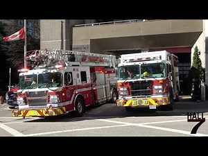 Vancouver Fire Rescue Services - NEW Engine 8, & Ladder 8 Responding