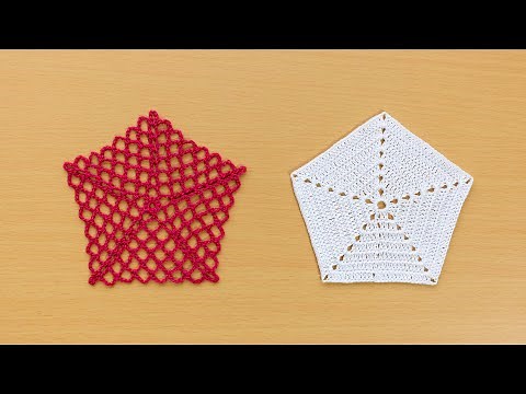 【合格】五角形モチーフの編み方から学ぶ多角形モチーフの基本