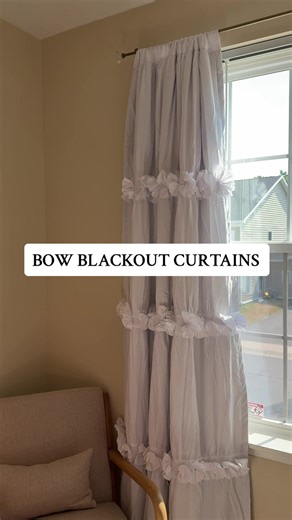 Elegance and Function: Bow Ruffle Blackout Curtains