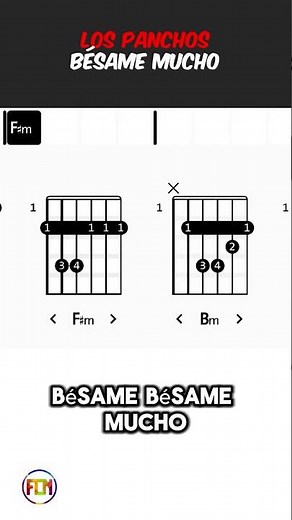 Los Panchos - Bésame Mucho | Scrolling Guitar Chords & Lyrics #chordsandlyrics #guitar #music