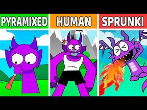 Best Reaction Sprunki - Sprunki Pyramixed Vs Human Vs Sprunksters (NEW UPDATE)