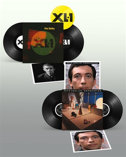 Out now, new represses of Pete Shelley’s of Buzzcocks acclaimed solo albums ‘Homosapien’ and ‘XL-1’. Domino Mart exclusives including bonus LPs featuring B-sides and dub mixes, new liner notes from Clinton Heylin, and limited-edition posters or stickers. https://peteshelley.ffm.to/homosapienxl1-mart | Domino Recording Company