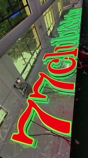 A dazzling signboard of the new generation#led #neonsign #ledsign #illuminated #sign
