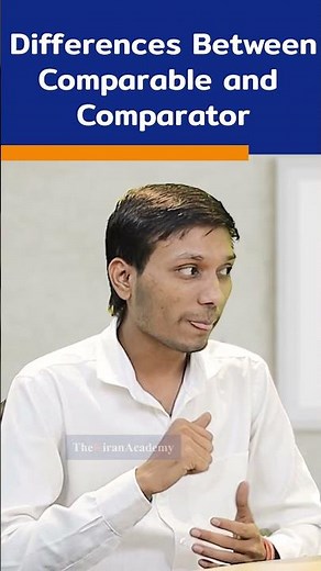 Java Interview Question | Differences Between Comparable and Comparator | #shorts #kiransir