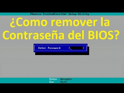 Como quitar o remover la Contraseña ó Password del BIOS en Laptops y Netbooks