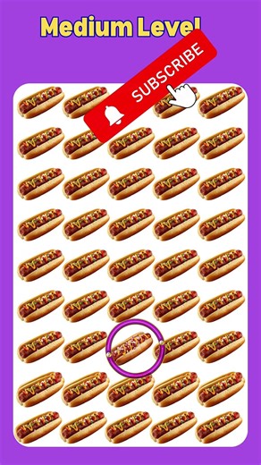 Can You Beat This Hot Dog Challenge? 🌭 #oddoneout #test