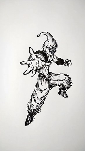 Speed Drawing Majin Boo Kid | Anime Art