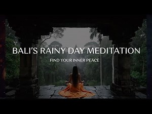 RELAXING Bali Meditation with Soothing Rain Sound and Handpan