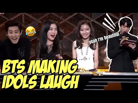 BTS MAKING IDOLS LAUGH / BTS FUNNY MOMENTS