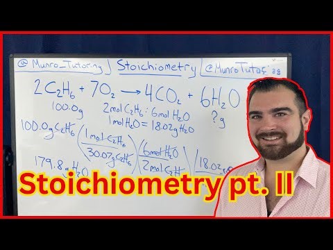 Stoichiometry Pt. II: Mole to Mass Calculations | Free Chemistry Lesson Tutorial