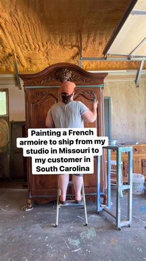 Elegant French Armoire Makeover | Paint with Casey