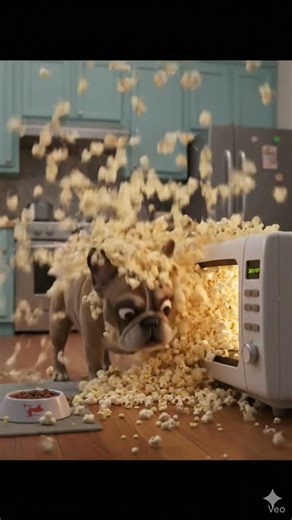French Bulldog vs Microwave Madness #AIShorts