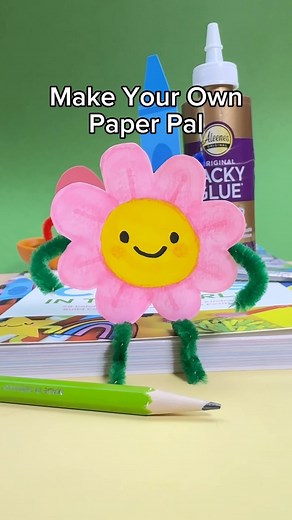 Make Your Own Paper Pal! A Fun & Easy Craft for Kids Using Simple Supplies✂️ My book, The Happiest Kids Crafts in the World is now available! 📖 Create your own adorable paper pal with just cardstock or heavy paper, markers, glue, and pipe cleaners! This cute and creative paper craft is perfect for kids, parents, teachers, and anyone who loves making art. Your paper pals can be silly, sweet, or totally wild. Use your imagination and make them your own! In The Happiest Kids Crafts in the World!,