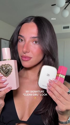 Clean Girl Look with Dolce&Gabbana Cherry Glaze & Rose Dew