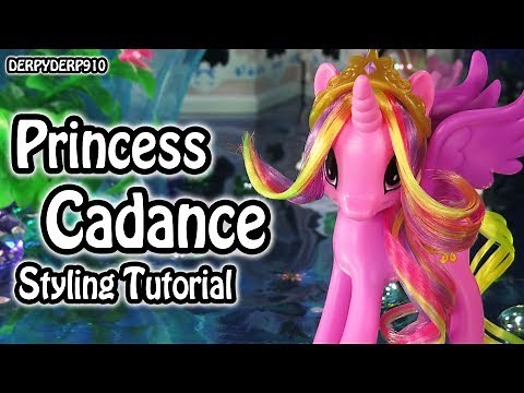 My Little Pony Princess Cadance Hair Styling Tutorial (How To Style MLP Toy DIY)