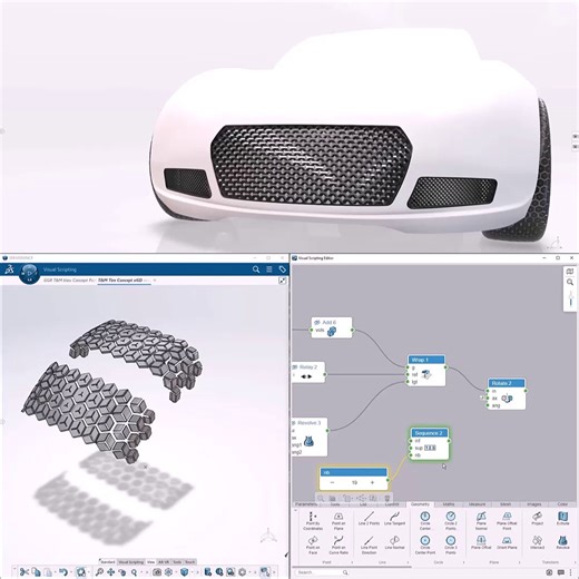 9K views · 81 reactions | How to capture knowledge and simplify complex engineering tasks? Did you already try algorithmic design on CATIA Visual Scripting? Tell us in comments #3DEXPERIENCE | CATIA | Facebook