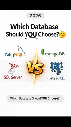 Best Database Kaunsa Hai? 🤯 MySQL vs MongoDB vs SQL Server #shorts #shortsfeed