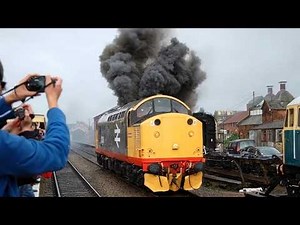 Massive DIESEL LOCOMOTIVES Cold Start Smoke Deep Engine Sound