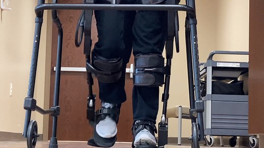 An Urbandale woman living with Parkinson's is convinced her therapy with the EKSO Exoskeleton at Younker Rehabilitation has extended her ability to live independently by years! Watch her story below. The Des Moines Fraternal Order of Eagles - Iowa State Aerie & Auxiliary and SoldierStrong donated the EKSO device to Younker Rehab and can be used by patients with spinal cord injuries, multiple sclerosis, stroke, Parkinson's and general weakness caused by other conditions. https://www.unitypoint.or