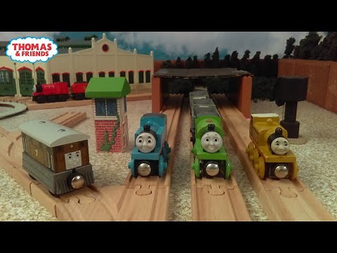 Stepney Gets To Pull Cars | Train Stops Play | Thomas & Friends Clip Remake