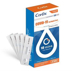 CorDx TyFast At-Home Covid-19 Antigen Test Kit, 5 Piece
