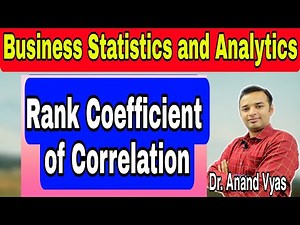 Rank Coefficient of Correlation | Hindi | MBA | Business statistics
