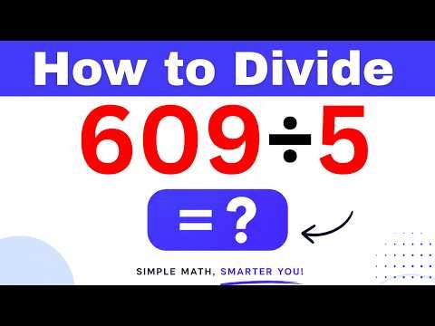 609÷5 Divide 609 by 5 (Long division Method)