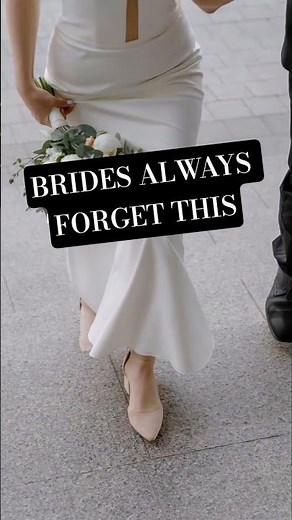Brides Always Forget This (Wedding Dress Hack)
