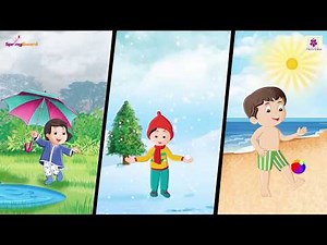 The Seasons Song | Animated Rhymes For Kids | Periwinkle