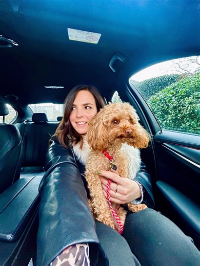 Mila ♡ Daily Dose of Dopamine ♡ | Sundays are for brunching & snuggling ❤️ Swipe for the food and sweetest snuggly girl 🐶 #cavapoo #londonblogger #londonfashion... | Instagram