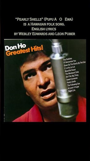 More on Don Ho: "Pearly Shells"
