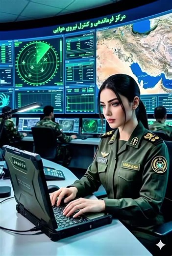 Inside a futuristic AI command center 👩‍💻 High-tech screens, radar systems and intense cinematic vibes. This is a fictional AI-generated scene made for entertainment and creative storytelling only. Note: This is an AI generated cinematic scene for entertainment only. No real military activity. #ai #cinematic #controlroom #technology #futuristic
