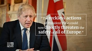 Russia's assault came in the dead of night in Europe, but the condemnation from anxious world leaders was swift. #9News | Nightly at 6pm | 9 News Sydney