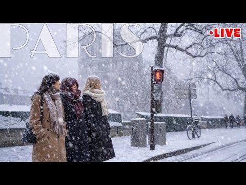[🇫🇷Paris Live] 2026 fortes chutes de neige à Paris Live Streaming 05/January/2026
