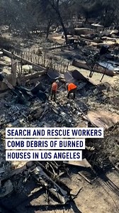 Search and rescue workers are combing through the rubble of thousands of destroyed LA properties as some residents return to their devastated homes. #la #lawildfires #california | CGTNEurope