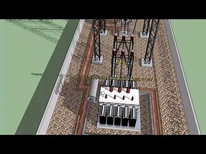 3D Animation of 33/11KV Substation (Outdoor Section)