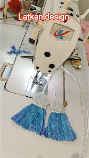 "Latkan Design Using Thread and Lace | DIY Latkan" #LatkanDesign, #ThreadLatkan, #LaceLatkan,