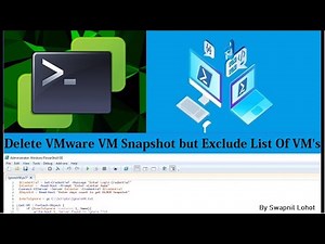 PowerCLI Exclude List of VM's From Script Deleting Snapshots in VMware