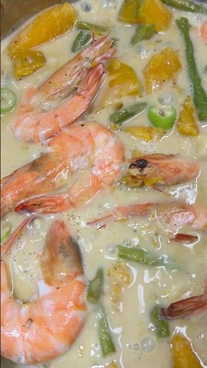 Ginataang Kalabasa at Sitaw with Shrimp | Filipino Coconut Stew #filipinocooking #cooking #food