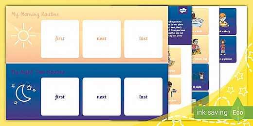 Morning and Night Time Routine Planner (Now and Next)