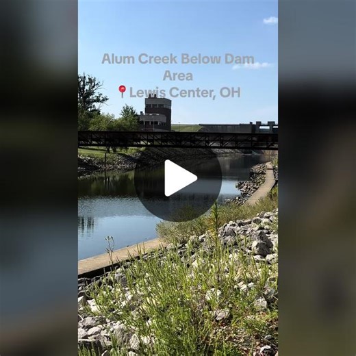 The below dam area at Alum Creek is perfect for fishing, exercising, having a picnic, or even getting together with friends. Autumn is finally here so enjoy the crisp weather in the great outdoors! #visitdelohio #destinationdelaware #fallactivities #fyp #midwestlife #ohiocheck #outdoorfallvibes #familyfriendlyactivities