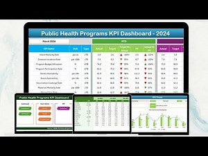 Public Health Programs KPI Dashboard in Excel