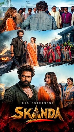 raam pothineni fight😈 skanda movie 😈🥷 #movieclips #hindimovietrailers #growth #100kview #film