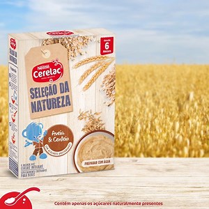 Diretamente dos nossos campos de cereais, uma papa rica em nutrientes perfeita para acrescentar a fruta preferida do seu bebé. Quem já experimentou? 😋🥣 | CERELAC