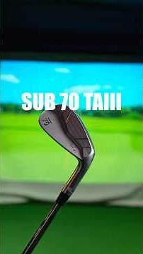 TAIII irons test. 8 iron and 4 iron both feel effortless off the face. Really impressed. #Sub70