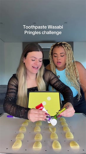 Toothpaste Wasabi Pringles challenge | toothpaste