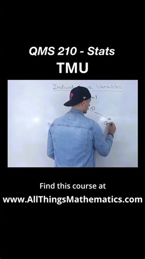 QMS 210 (TMU) - MyLab Question dealing with Variable