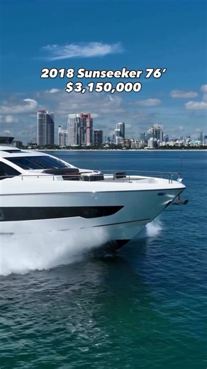 168 reactions | ️: 2018 Sunseeker 76’ M/Y “Do It Anyway” : Miami,...