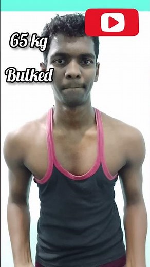 50kg to 65kg:My Incredible Bulk Transformation Journey!#gym